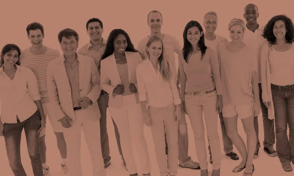 Group of diversity people standing together — Stock Photo, Image