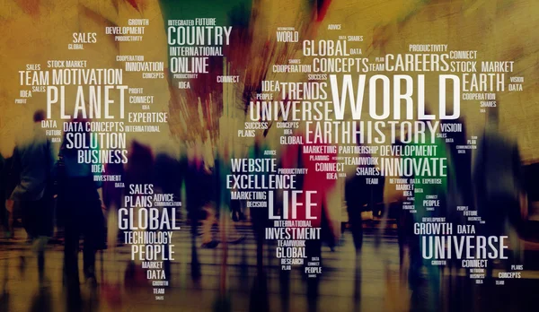 Dünya Küreselleşme kavramı — Stok fotoğraf