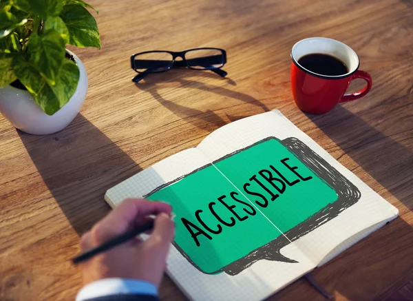Concepto de negocio accesible y accesible — Foto de Stock