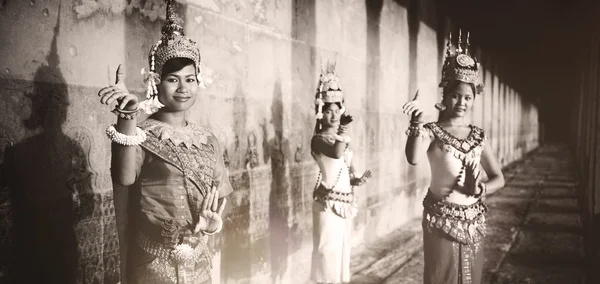 Kambodsjanske Apsara-dansere – stockfoto