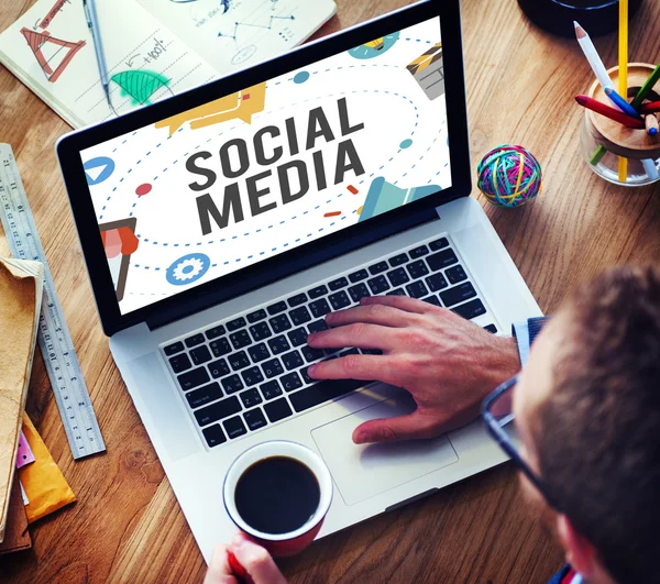 Concetto di Social Media Network — Foto Stock