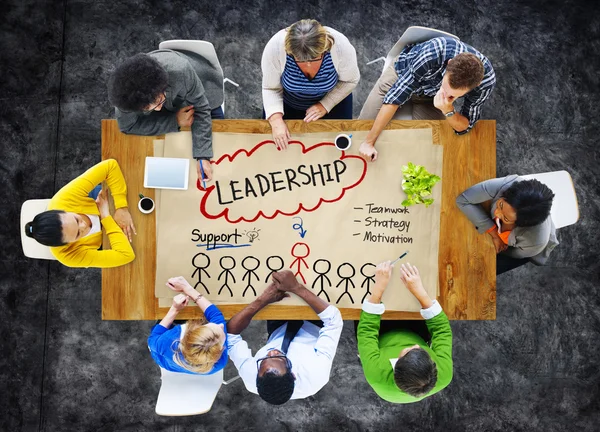 Team leadership capo concetto di Partnership — Foto Stock