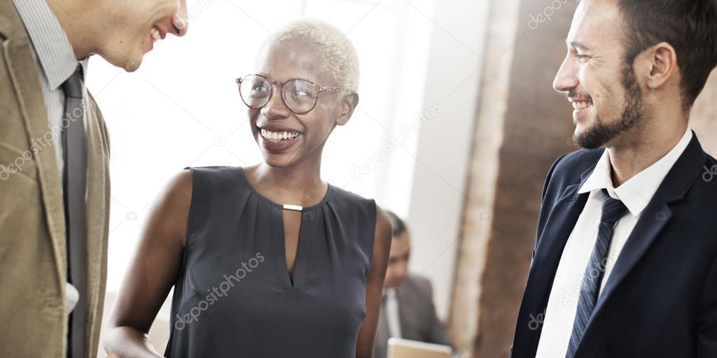 Business team working in office