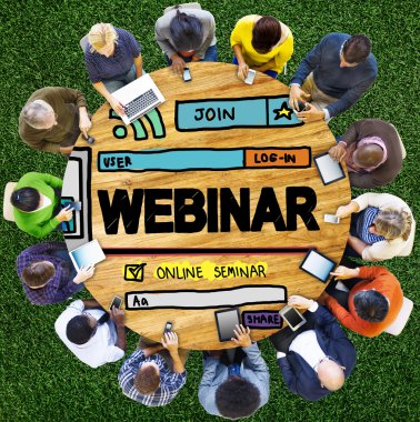 Webinar Online seminer kavramı