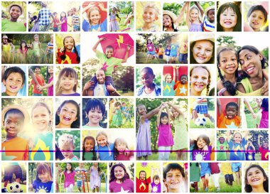 Kolaj çocuklarda çeşitlilik 