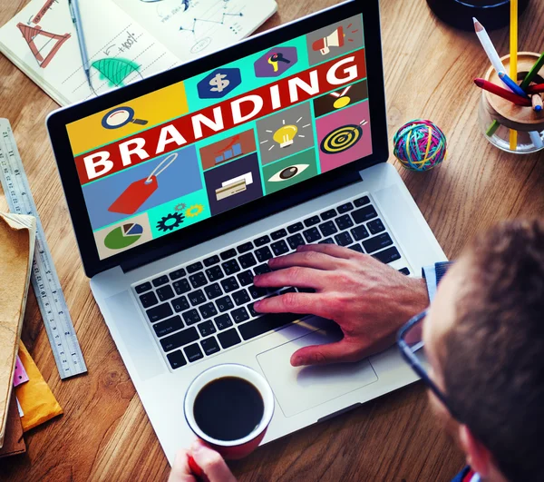 Brand marketing koncepció — Stock Fotó