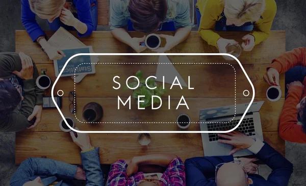 Concetto di social media — Foto Stock