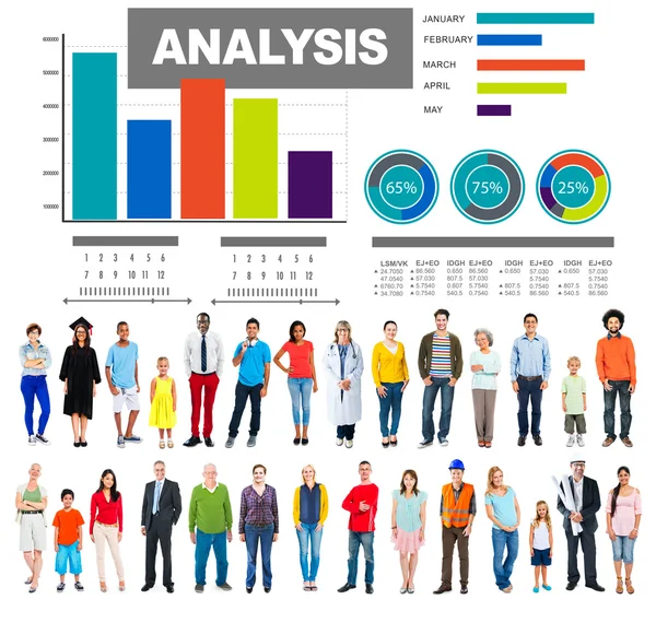 Diversidad personas de pie juntas — Foto de Stock