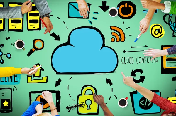 Cloud Computing Network  Concept — Stock Photo, Image