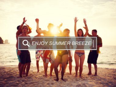 insanlar parti plaj keyfi