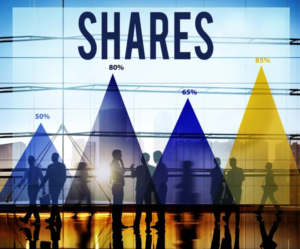 Aktier bidrag utdelning koncept — Stockfoto