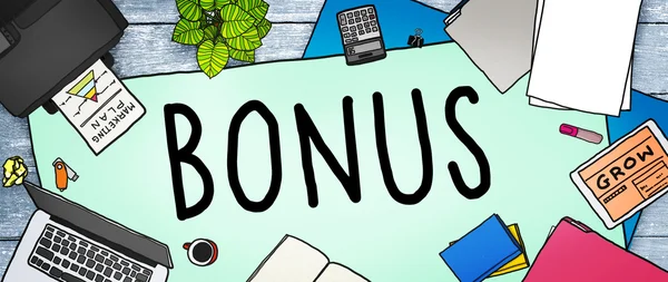 Concetto bonus e benefici — Foto Stock