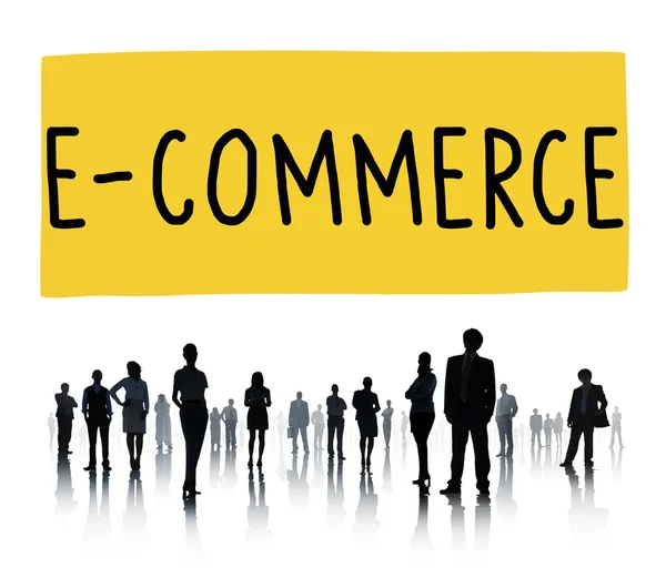 Conceito de Marketing Digital de E-commerce — Fotografia de Stock