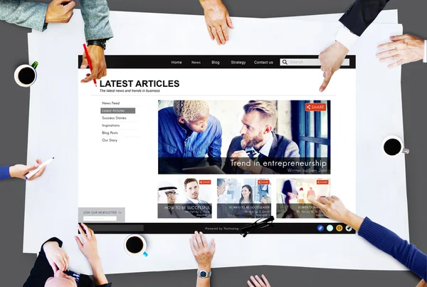 Homepage e E-Business Commerce — Foto Stock
