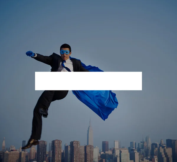 Superbohater biznesmen koncepcja — Zdjęcie stockowe