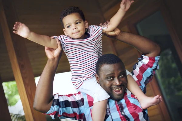 , Father and Son Together — Stock Photo, Image