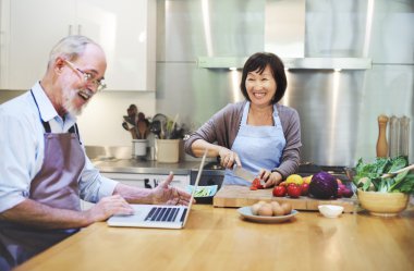Çifte yemek yemek mutfak