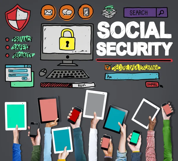 Concetto di sicurezza sociale — Foto Stock