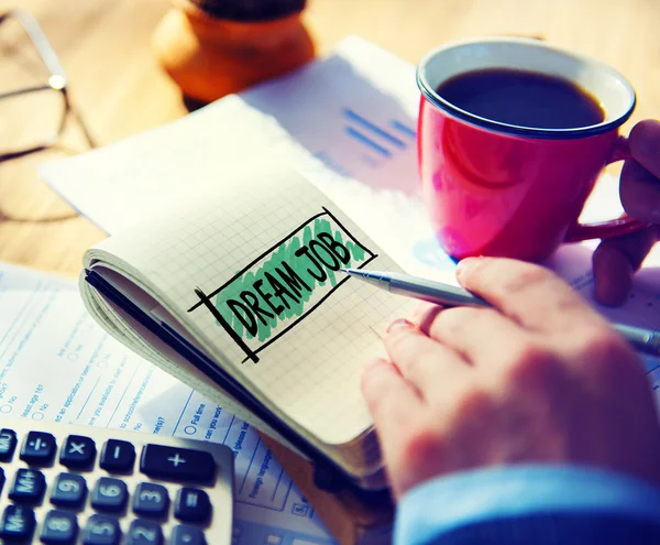 Trabajo del hombre y concepto de trabajo de sueño —  Fotos de Stock