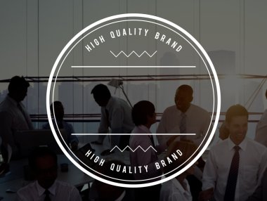 Ofiste çalışan iş adamları 