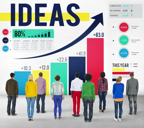 Uomini d'affari e Idea Concept — Foto Stock