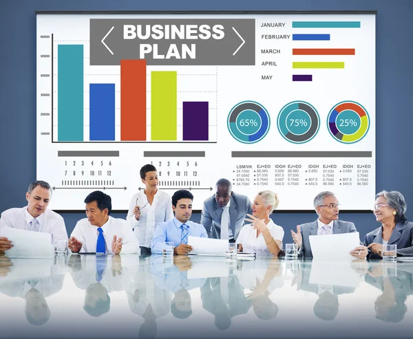 Стратегия бизнес-планирования — стоковое фото