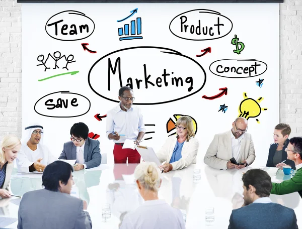 Teamdiskussion Business Planning Strategie — Stockfoto