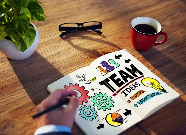 Teamwerk Team samenwerking Concept — Stockfoto