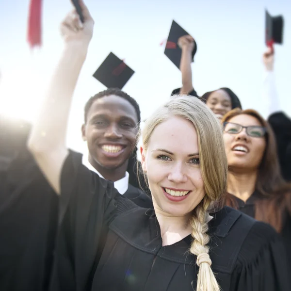 Parta studentů a absolventů — Stock fotografie