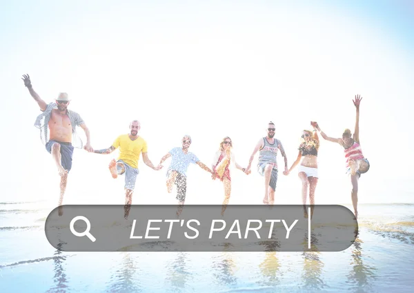 Låt oss festa sommaren — Stockfoto
