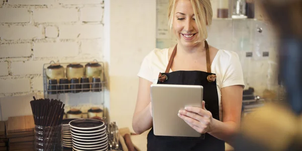 Servizio caffè barista — Foto Stock