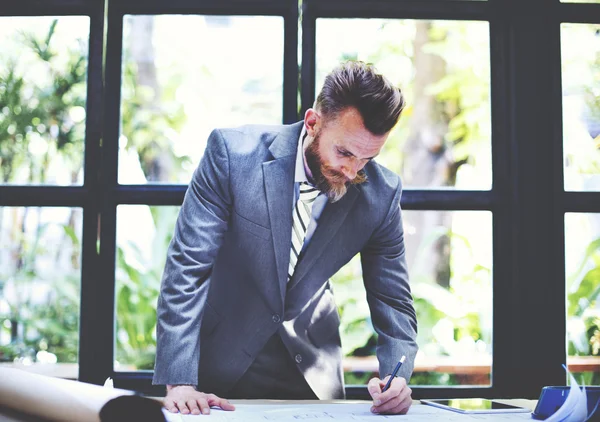 Businessman Planning Strategy — Stock Photo, Image