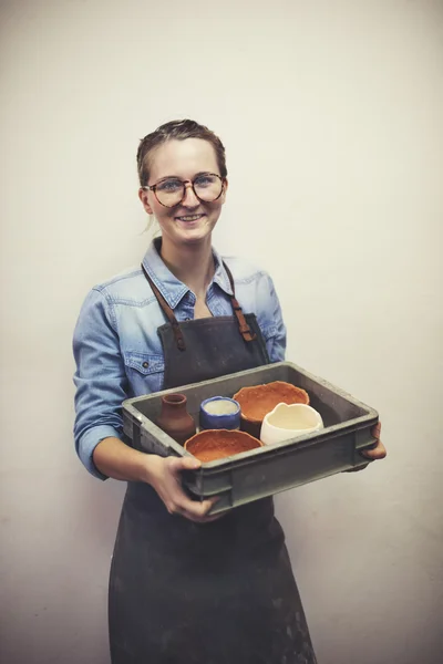 Ambachtsman handgemaakte kunstenaar Showroom — Stockfoto