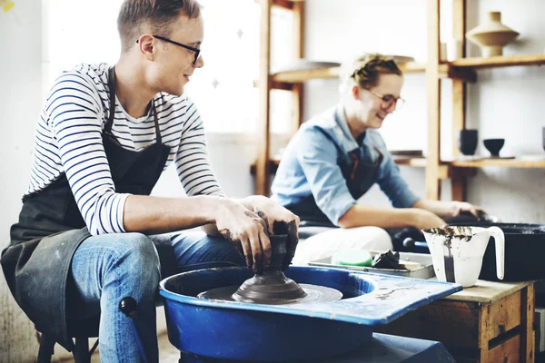 Craftsman Artist Pottery Skill — Stock Photo, Image