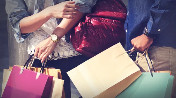 Clienti consumatori di shopping — Foto Stock