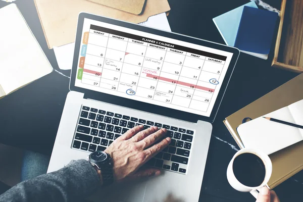 Kalendář Planner organizace — Stock fotografie