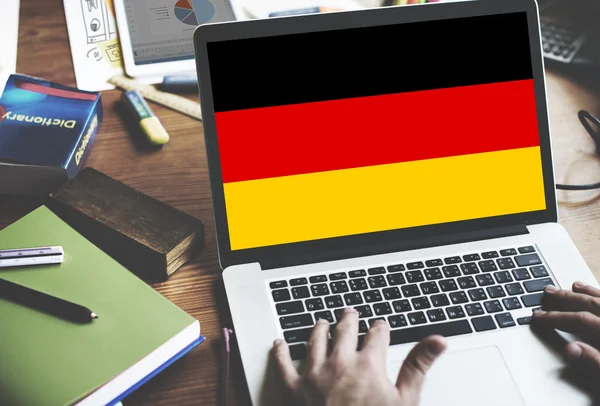 Germania Paese Bandiera sullo schermo del computer — Foto Stock