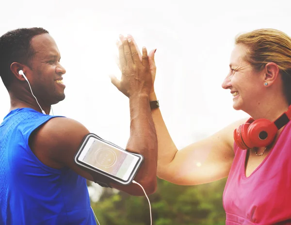 Pareja Deportiva al aire libre —  Fotos de Stock