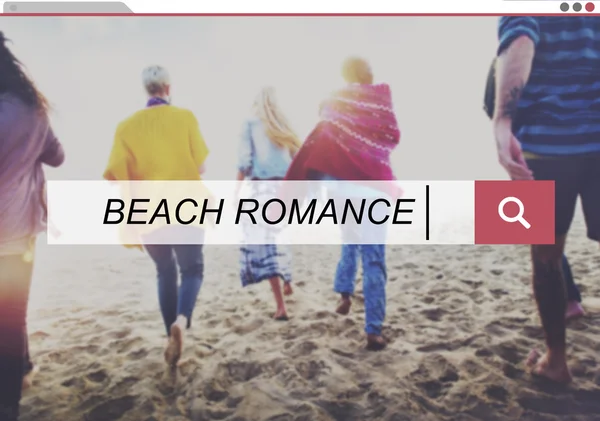 Пляж романських концепції — стокове фото