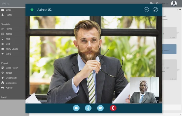 Video Call Conference — Stock Photo, Image