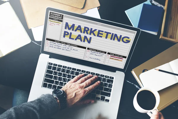 Marketing Plan Concept — Stock Photo, Image