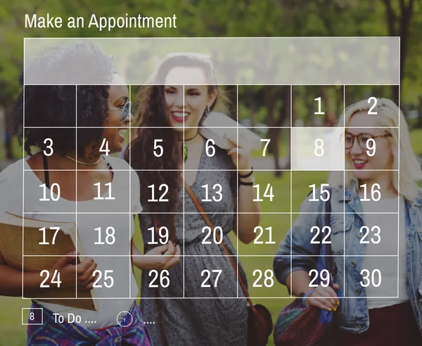 Calendar,Organization Management Concept — Stock Photo, Image