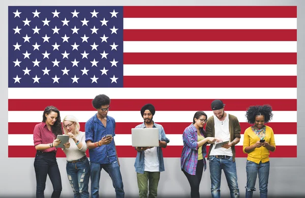 American Flag Concept — Stockfoto