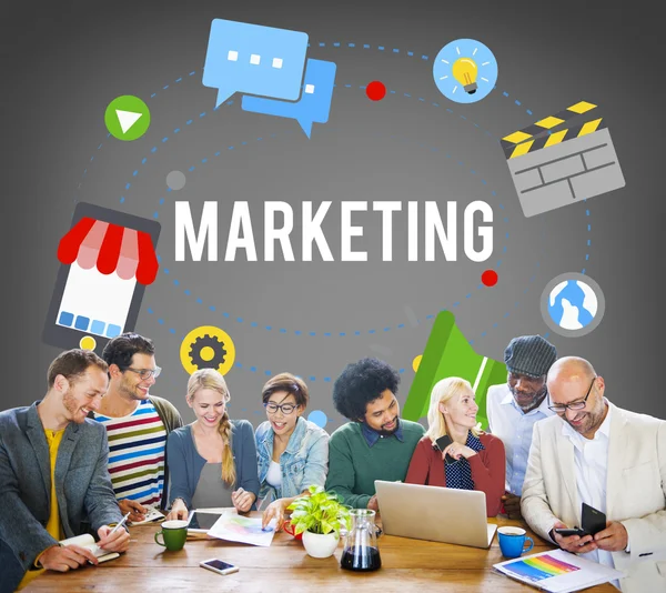 Estrategia de Marketing Concepto de Marca —  Fotos de Stock