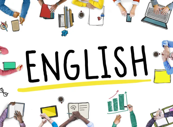 Concepto de educación en inglés — Foto de Stock