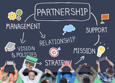 Ofiste çalışan iş ekibi.