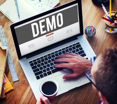 Demo önizleme römork deneme kavramı