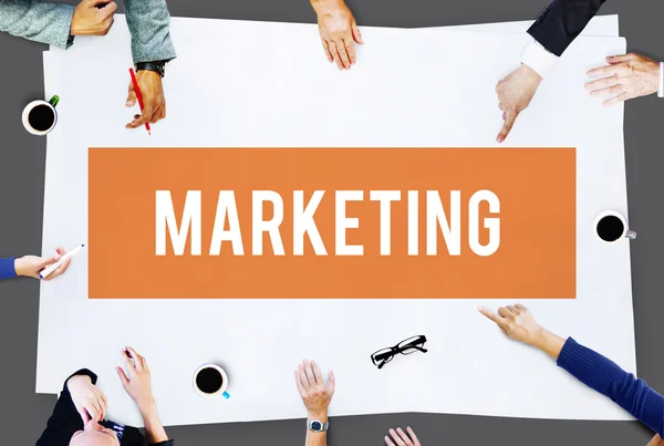 Concetto di analisi di marketing — Foto Stock