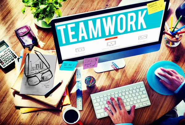 Teamwork Team partnerskap koncept — Stockfoto