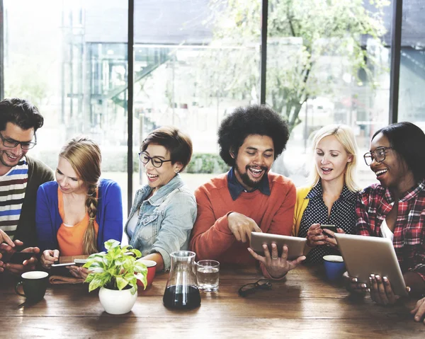 Mensen op de vergadering, communicatieconcept — Stockfoto